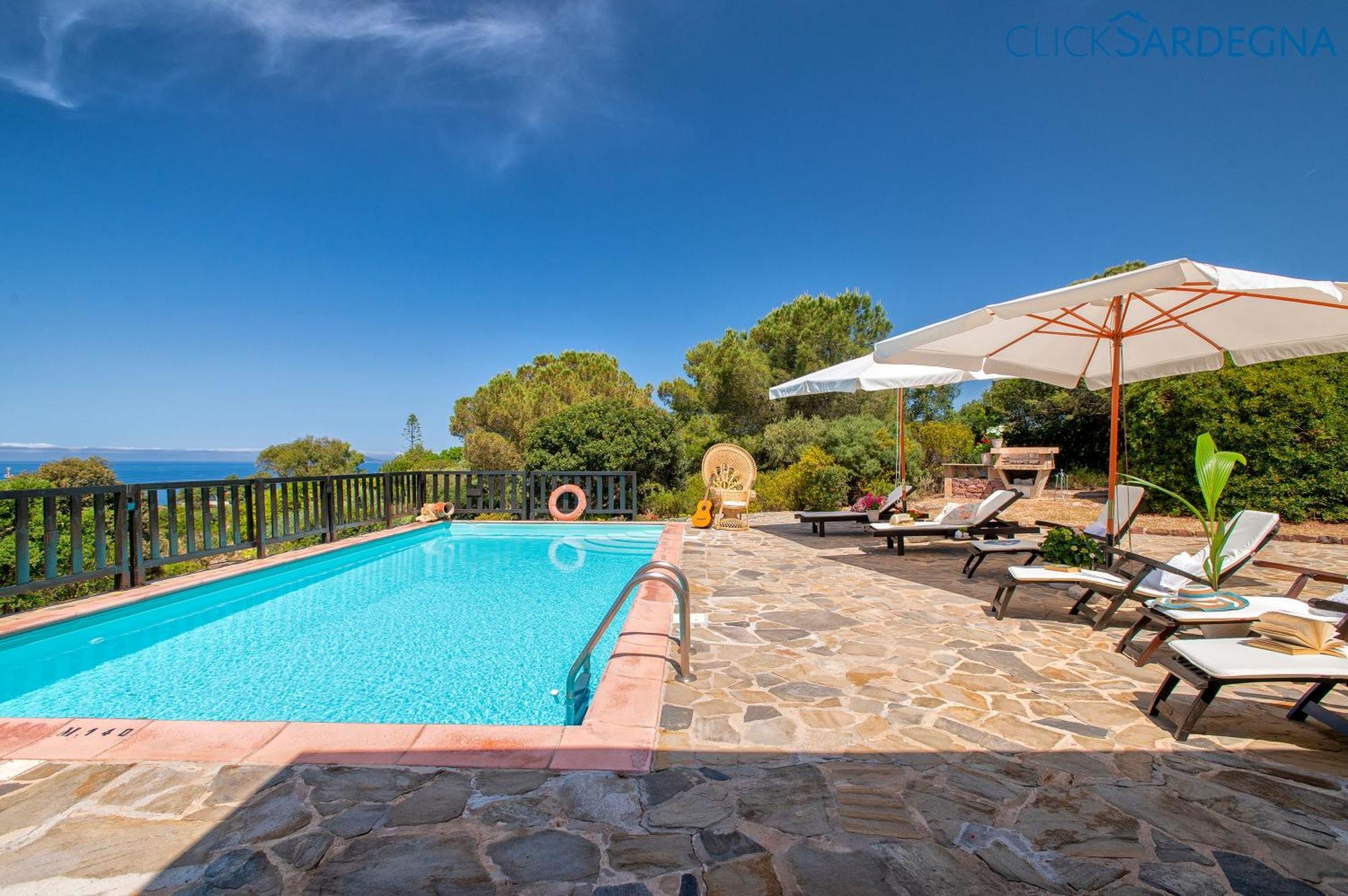 Alghero Villa Barranch With Sea View Swimming Pool For 6 People Exterior foto